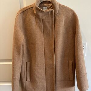 J. Crew Tan Trench Coat with Minimalist Design